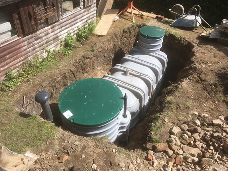 Installera Enskilt Avlopp, Reningsverk, Trekammarbrunn/Slamavskiljare