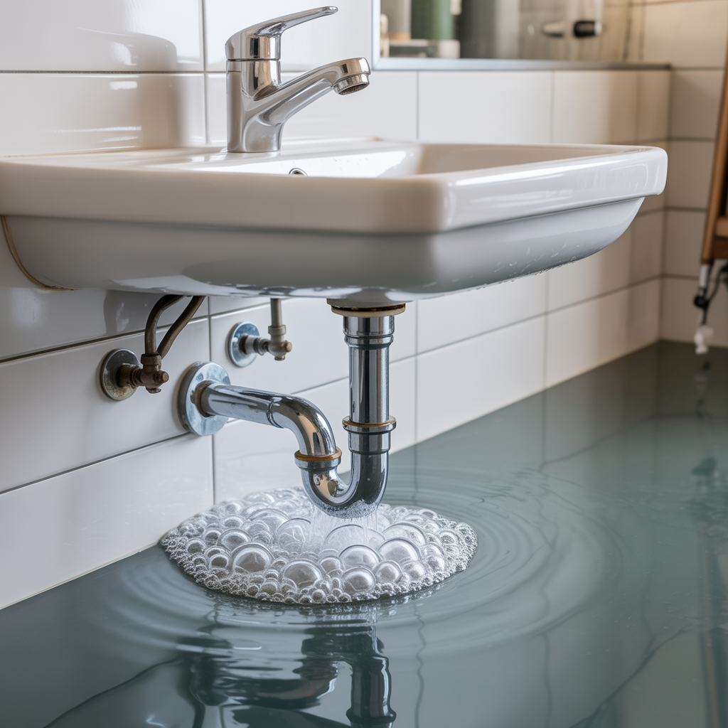 7.Sa loser du problem med bubblande avlopp